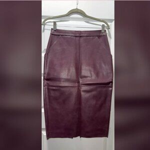 Express Faux Leather Pencil Skirt